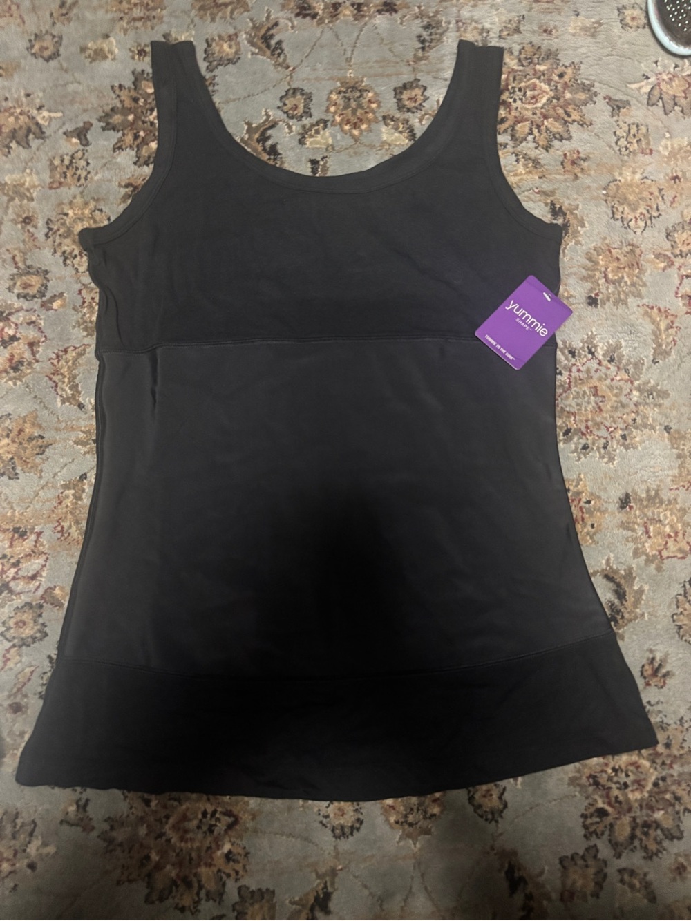 Yummie Shape Black Scoop-Neck Shapewear Tank